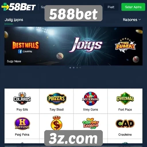 Perfil dos jogos mais populares disponíveis no 588bet