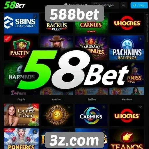 Variedade de jogos disponíveis na 588bet